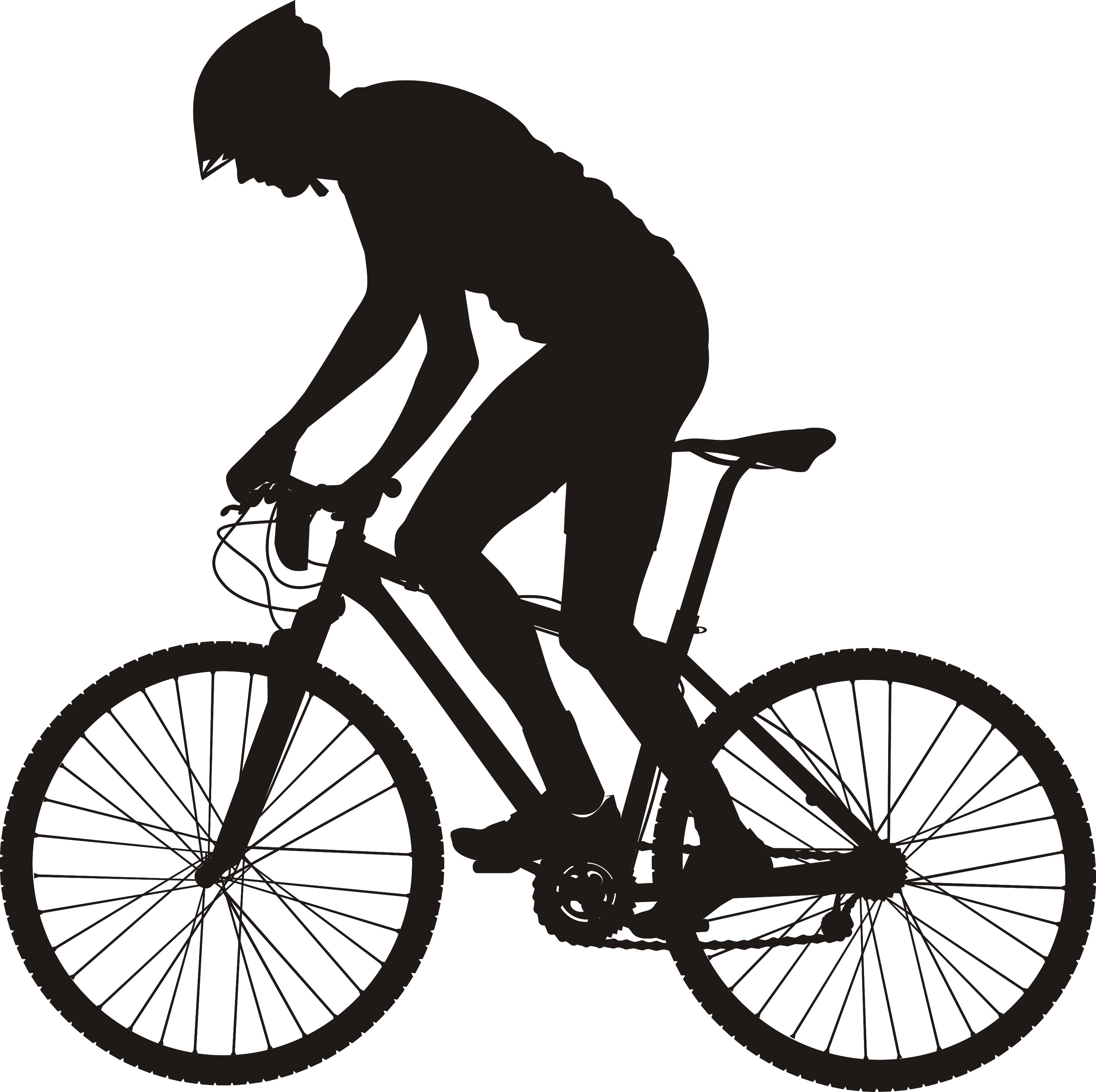 mountain bike clip art silhouette - photo #49