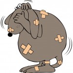 Workaholic Battered dog